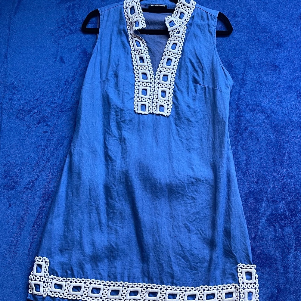 French Curve 100% Linen Dress (Size M)